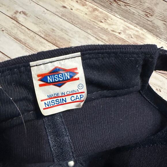 Nissin "New Dad" Baseball Cap Hat One-Size Adjustable Navy Blue Daddy Papa - Picture 6 of 6